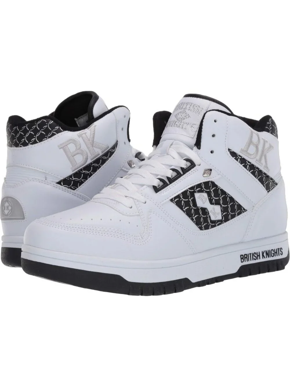 Women Silver Black Tennis Shoes Casual Pull On High Top Athletic Running Sneaker